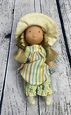 Vintage Holly Hobbie Amy Doll 6  W/ Outfit & Hat 1975 American Greetings • $15