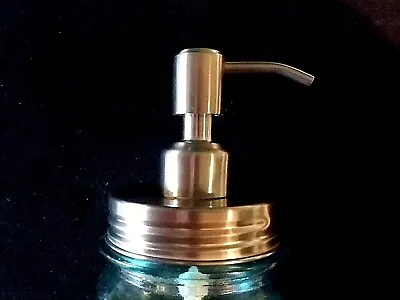 SOAP PUMP DISPENSER KIT / MASON JAR STAINLESS STEEL LID & PUMP  / Converter Kit • $5.99