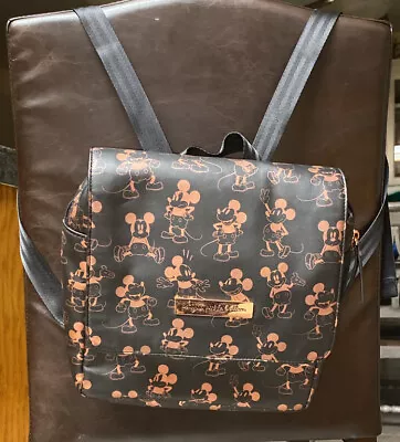 Petunia Pickle Bottom® Boxy Backpack In Disney Baby Mickey Mouse Black Rose Gold • $39.99