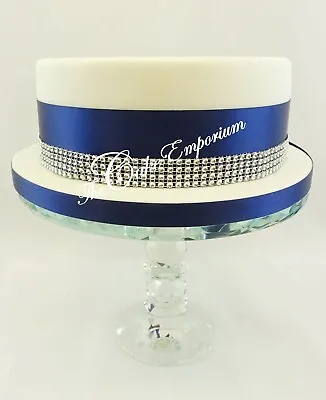 £4.99 • Buy SPARKLING DIAMANTE EFFECT CAKE TRIM WITH RIBBON 1 2 5 MTR LENGTHS + 1.5MTR 15mm 