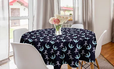 Magic Moon Round Tablecloth Flying Fairy Crescent • £27.99