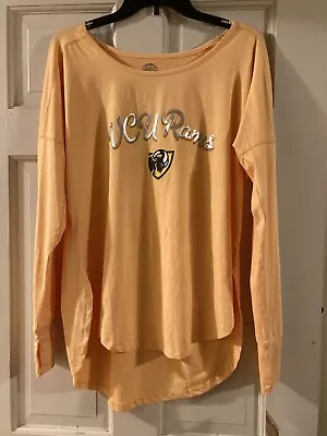VCU Rams Womens Long Sleeve Shirt Gold Size S Poly Blend NWT • $4.79