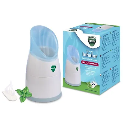Vicks Steam Inhaler Facial Personal Steamer Nasal Sinus Cough With Two Scent Pad • £14.99