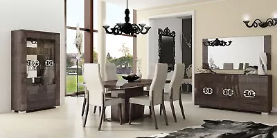ESF Prestige 9 Piece Contemporary Dining Room Set Made In Italy By Status Italy • $5899