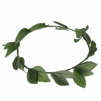 £5.90 • Buy Roman Greek Womens Green Leaves Wreath Toga Party Elf Costume Accessories