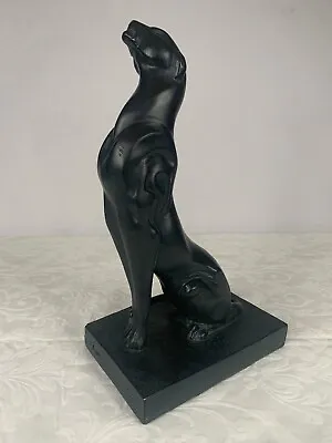 Vintage 1996 Austin Sculpture Black Jaguar Panther Puma Alexander Daniel CHIPPED • $79.95