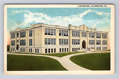 McKeesport PA-Pennsylvania High School Antique Vintage Souvenir Postcard • $7.99