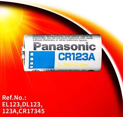 Panasonic CR123 CR123A CR17345 K123 16340 3V Lithium Camera Batteries EXP 01/28 • $6.79