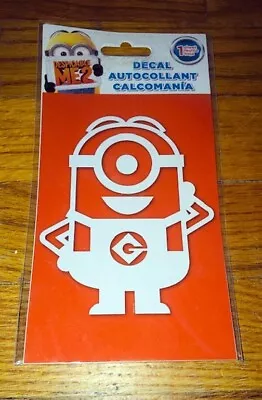 Despicable Me 2 White Minion Sticker Decal  3 3/4'' X 4 3/4'' Vinyl Car NEW • $5.99