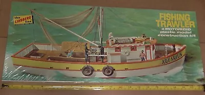 Vintage 1971 Lindberg Fishing Trawler Motorized Aquarius 759m:400 Nos Sealed! • $55