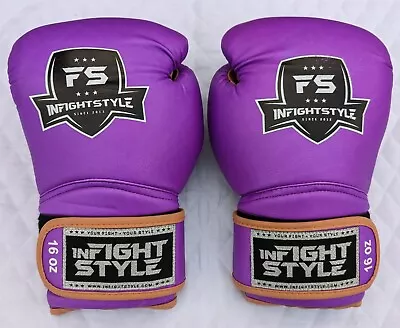 InfightStyle 16 Oz Muay Thai Boxing Gloves FS INFIGHTSTYLE MMA Boxing Gloves  • $38