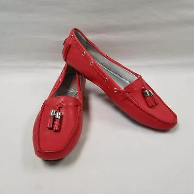 Marc Joseph Prospect Park Red Leather Tassel Driving Loafers Size 10^ • $20.99