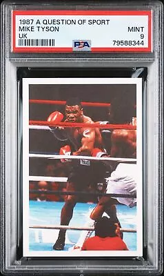 Mike Tyson 1987 A Question Of Sport Uk PSA Uk 9 • $274