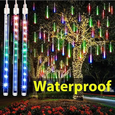 192/288 LED Lights Meteor Shower Rain Tree String Light Garden Party Xmas Decro • $9.95