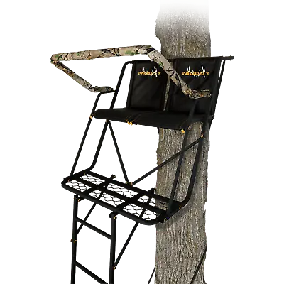 Muddy Maxim Double 16 Ft Tall 2 Person Deer Hunting Ladder Treestand2 Harnesses • $299.99