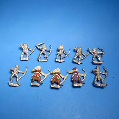 GW Warhammer The Old World Elf Archers X10 Classic Range Metal OOP 01 • $28