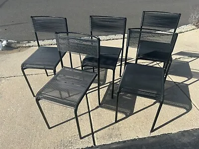 Five Italian Spaghetti Gemini 100 Chairs By Giandomenico Belotti For Alias • $595