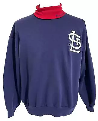 St Louis Cardinals Turtle Neck Sweatshirt (XL) • $48