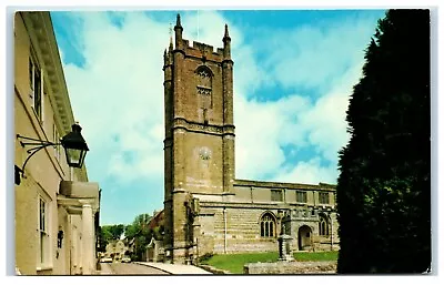 Postcard Cerne Abbas Dorset England  St Mary's Church  • £2.50