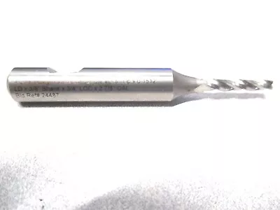 Conical (A-203) 1/8 - 0.151 X 2-7/8 3-Flute 1° Angle RH HSS Tapered End Mill • $17.95