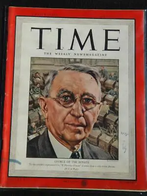 Vintage Time Magazine July 19 1943 - George Of The Senate Cover  M14 • $11.29