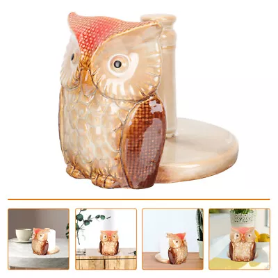 Ceramic Owl Toilet Paper Holder Stand For Kitchen Bathroom-JN • £24.48