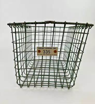 Vintage Medart Lockers Inc Metal Wire Industrial Gym Locker Basket 12.5 X8.5 X8  • $34.95