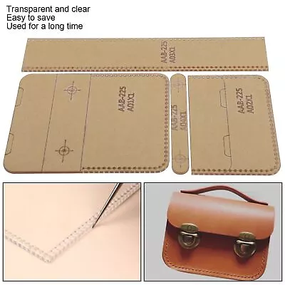 4Pcs Acrylic Template DIY Leather Pattern Coin Purse Wallet Mold DIY Spares AU • $33.20