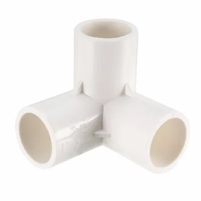 £11.66 • Buy 5Pcs 3-Way Elbow PVC Plumbing Fitting Pipe 20mm Socket Tee Corner Fitting White