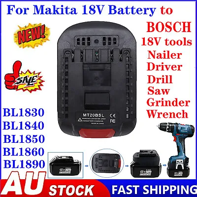 $25.98 • Buy NEW Adapter For Makita 18V Battery Convert To BOSCH 18V Tools BAT609 Battery