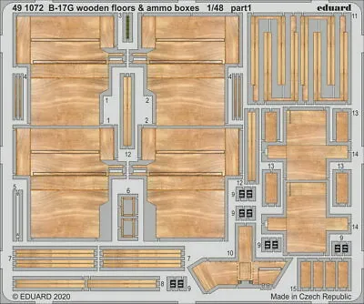 1/48 Boeing B-17G Flying Fortress Wooden Floors & Ammo Boxes Parts For HK Models • $32.50