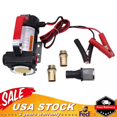 Portable Commercial Auto Electric Fuel Transfer Pump Kerosene Oil Diesel DC 12V • $37.05