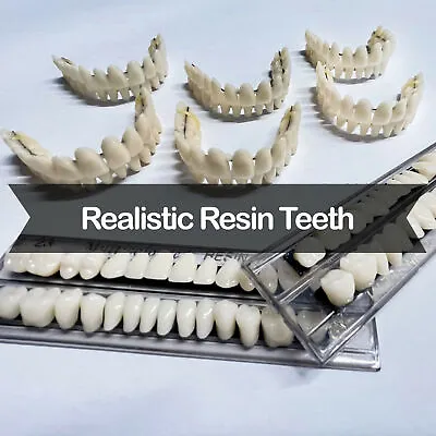 $24.99 • Buy DIY Dentures - Preformed Resin Teeth (upper And Lower)