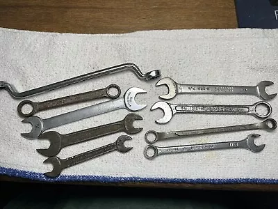 Vintage Wrench Lot Indestro Herbrand USA Made Combo Wrenches Box End Wrenches • $15