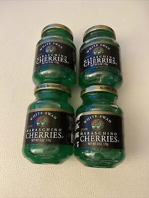 4 JARS Green Maraschino Cherries 6 Oz Jar Cherry Sundae Cake • $23.74