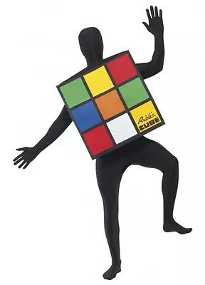 Adult Rubik's Cube Costume Fancy Dress 80's Costume Rubiks Rubix Cube Top 80s • $30