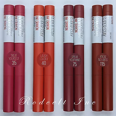 LOT OF 2 Maybelline Super Stay Ink Crayon Lipstick - YOU CHOOSE • $12.45