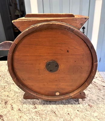 $59.99 • Buy Antique Wooden Barrel Cylinder Butter Churn 19th C. Primitive No Crank Etc