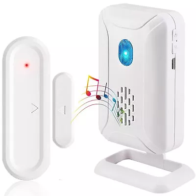 Wireless Door Sensor Alarm Entry Alert 36 Chimes Mute Mode LED Indicator For Kid • $19.76