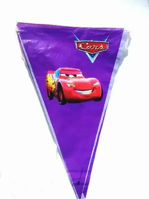 9 Disney Car Birthday Party Hanging Flag McQueen Banner Decoration Bunting 10ft • £2.79