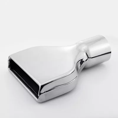 3  Inlet 10  Length Slanted Rectangle Rolled 304 Stainless Steel Exhaust Tip • $71.97