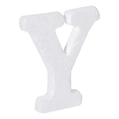 £3.45 • Buy Foam Letters Y Letter EPS White Polystyrene Letter Foam 100mm/4 Inch