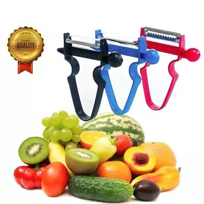 3pc Swivel Food Peeler Set Vegetables Fruit Potato Speed Peeling Kitchen Tool UK • £2.39