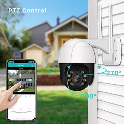 ICSee 1080P WIFI IP 4X ZOOM Camera Wireless Outdoor CCTV PTZ Smart Home Garden • £9.59