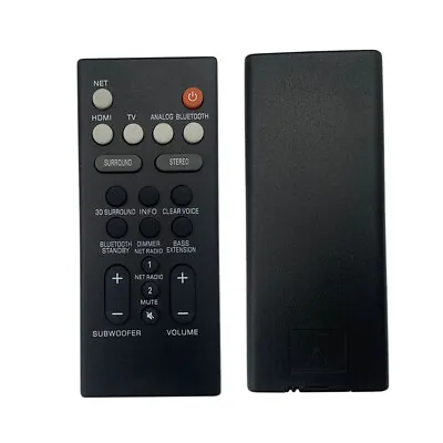 $18.29 • Buy Remote Control For Yamaha YAS-106 YAS-107 YAS-207BL YAS-107BL Surround SoundBar 