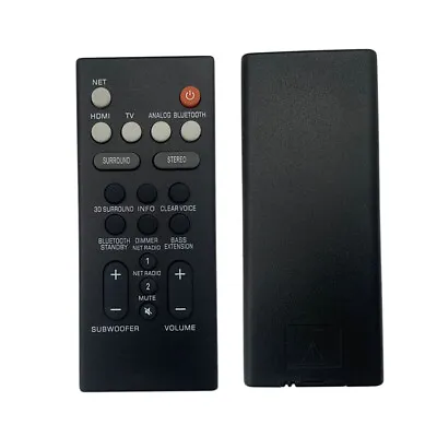 Remote Control For Yamaha YAS-106 YAS-107 YAS-207BL YAS-107BL Surround SoundBar  • $18.29