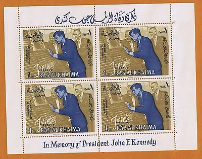 Friendship 7 JFK Mercury Capsule BONUS Kennedy Memorial TWO MNH Sheets~Free S&H~ • $11