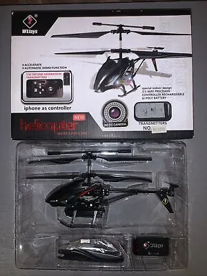 WLtoys Super Micro Gyro RC Helicopter  Model S215 + Video Camera - OPEN BOX • $27.18