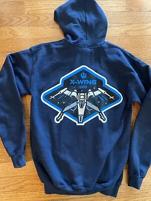 Boys Star Wars X-Wing Fighter Zip Up Hoodie Xl Extra Large • $7.70