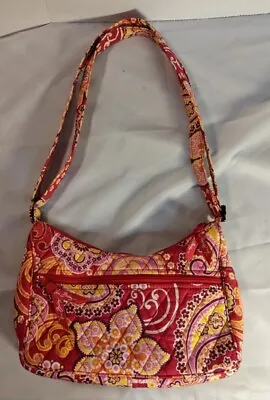 Vera Bradley Crossbody Bag Adjustable Strap Pattern Raspberry Fizz Pink • $14